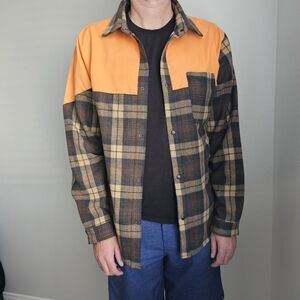 All Good Wool Blend Field Flannel Jacket Large